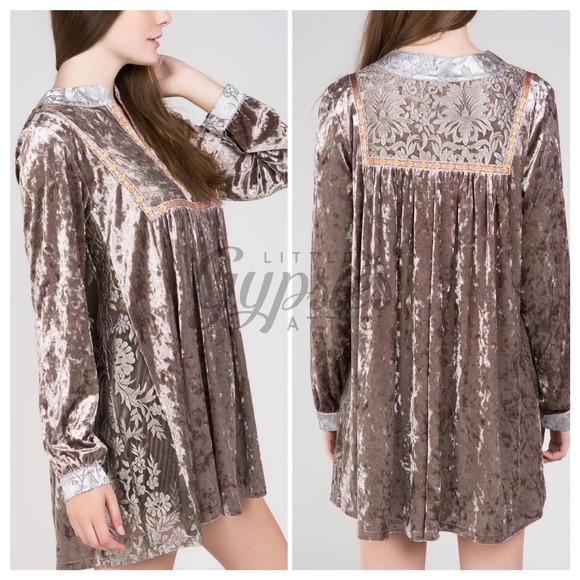 POL Luxury Velvet Lace Tunic - Picture 4 of 16